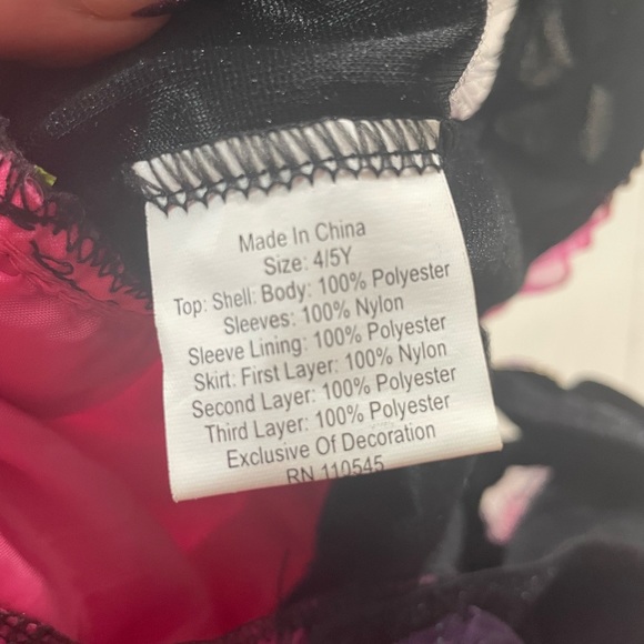 PINK Spider Witch Costume Size 4/5 Y Dress Halloween - Picture 3 of 3